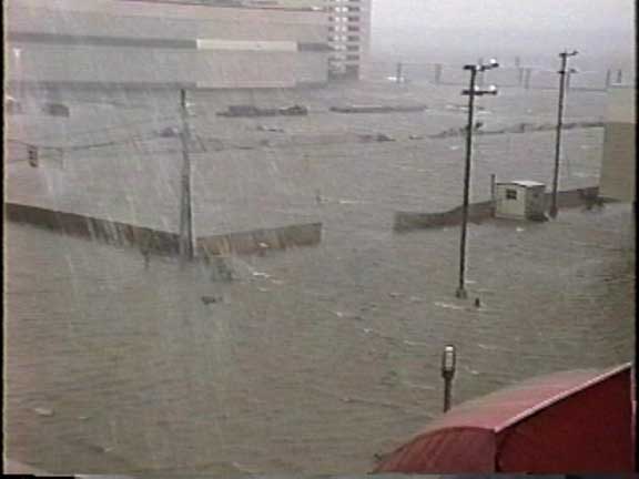 Tidal surge  inundates Casino Row