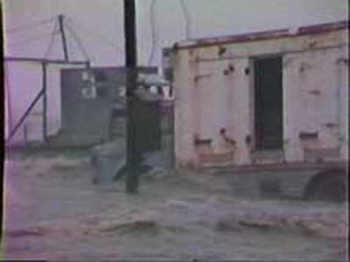 Shrimp boat crashes into milk truck.